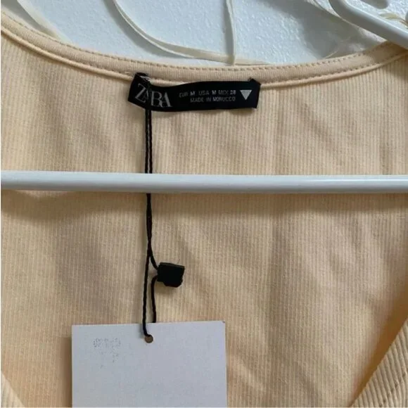 Zara Ribbed Bodysuit M - Picture 3 of 7